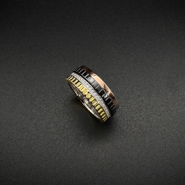 Silver ring-diamondlite-for woman