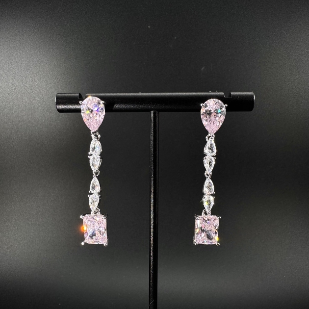 Silver earrings-diamondlite-for woman