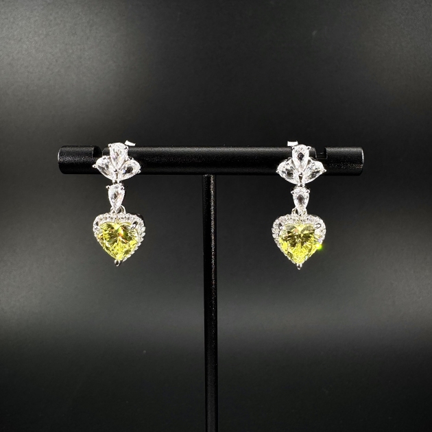 Silver earrings-diamondlite-for woman