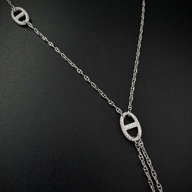 Silver necklace-diamondlite-for woman