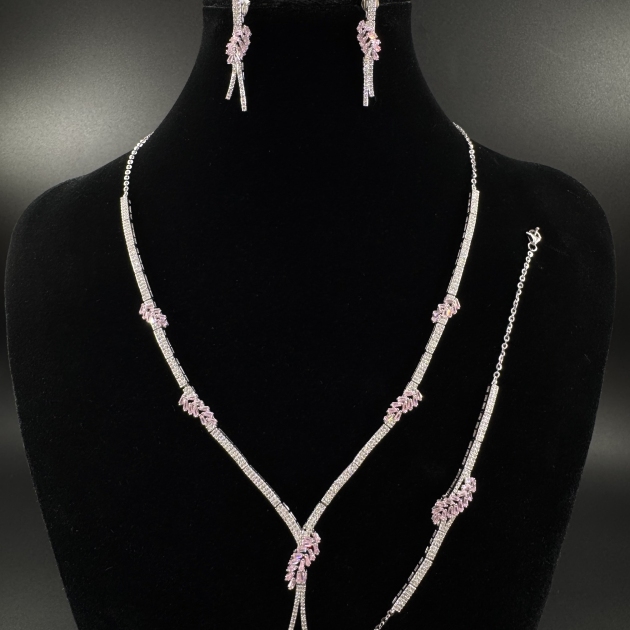 Silver set-diamondlite-for woman