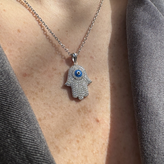 Silver necklace-diamondlite-for woman