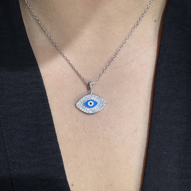 Silver necklace-diamondlite-for woman