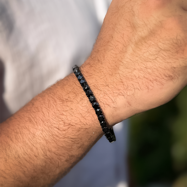 Stainless steel bracelet-diamondlite-for men