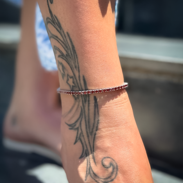 Stainless steel anklet-diamondlite-for woman