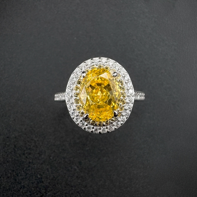 Silver ring-diamondlite-for woman