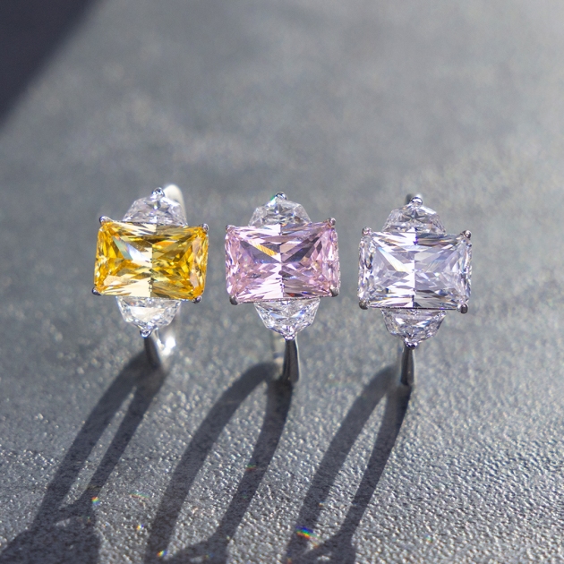 Silver ring-diamondlite-for woman
