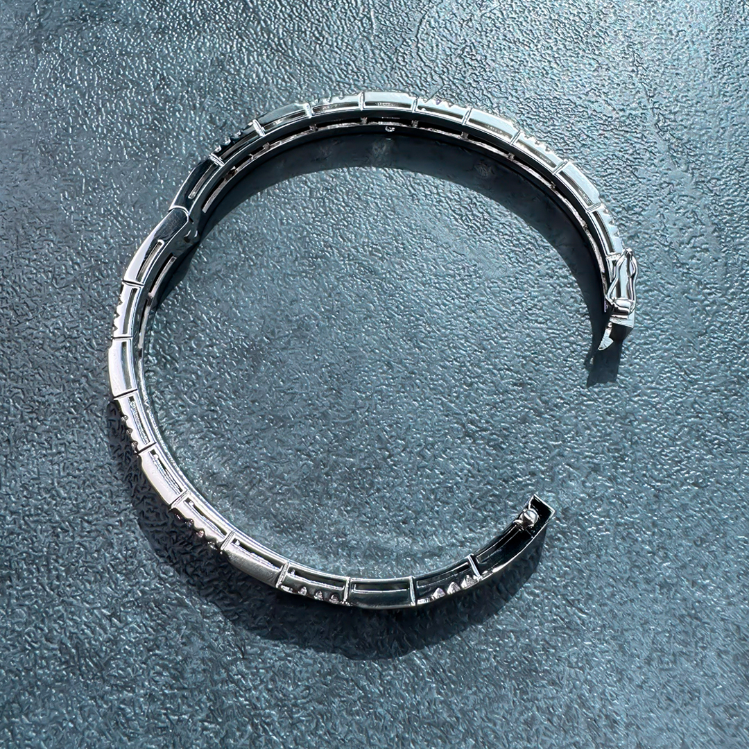 Alloy Gold Plated Link Bangle - Image 5