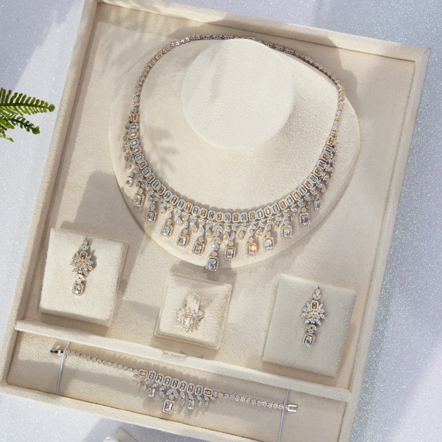Alloy Gold Plated Bridal Set