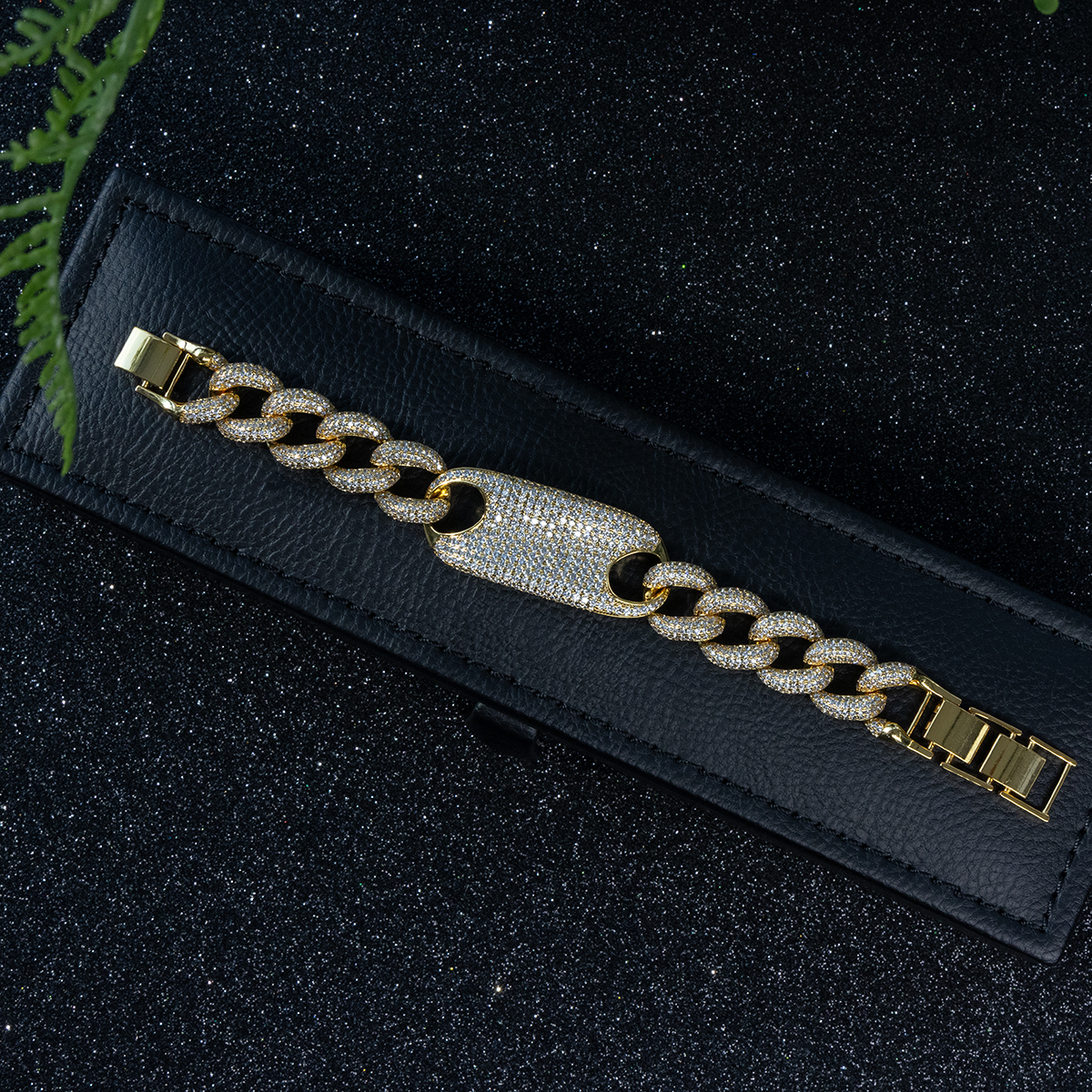 Alloy Gold Plated Link Bracelet