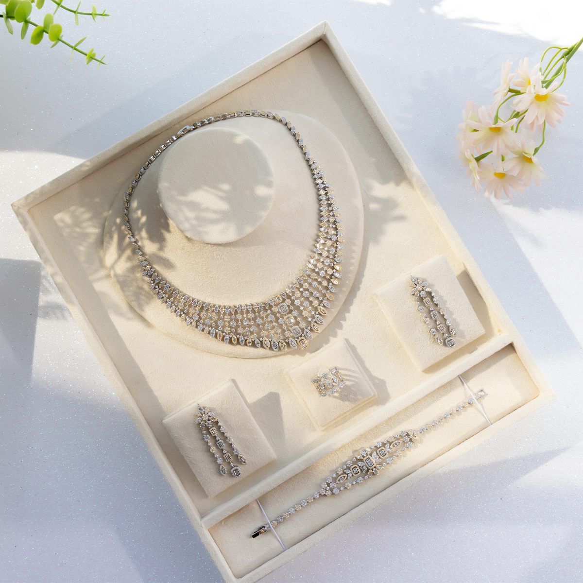Alloy Gold Plated Bridal Set