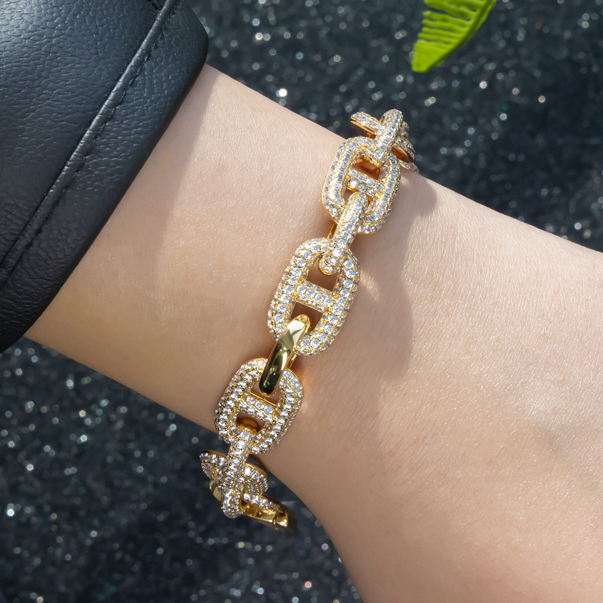 Alloy Gold Plated Link Bracelet - Image 5