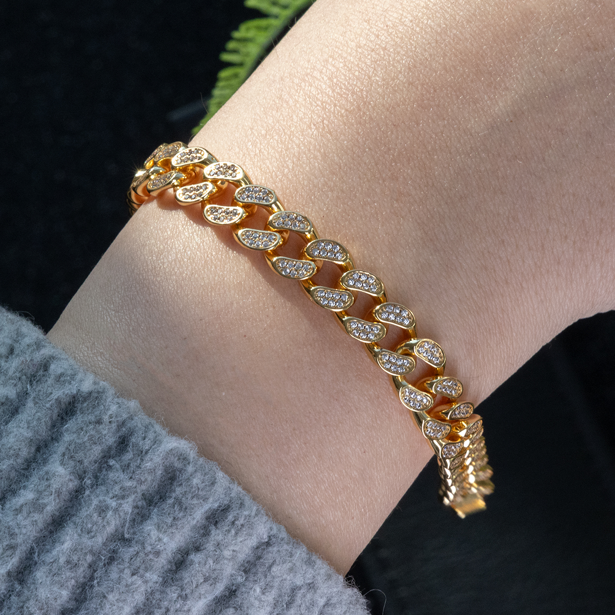 Alloy Gold Plated Link Bracelet - Image 4