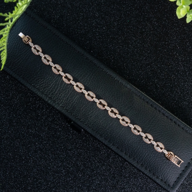 Alloy Gold Plated Link Bracelet