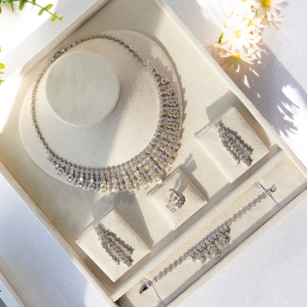 Alloy Gold Plated Bridal Set