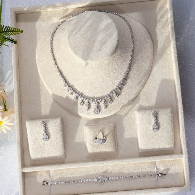 Alloy Gold Plated Bridal Set