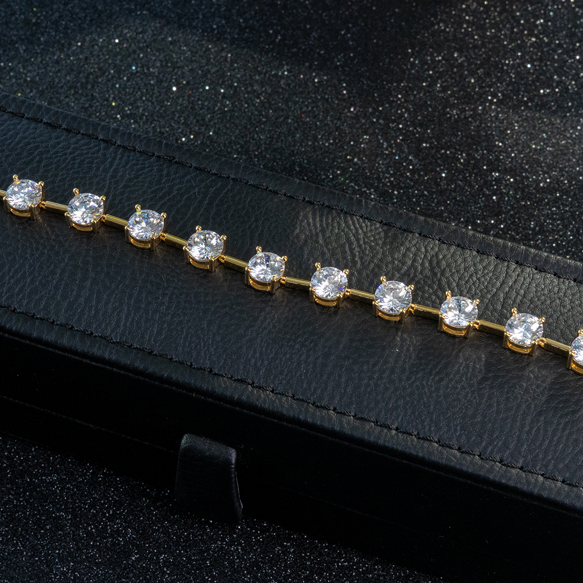 Alloy Gold Plated Tennis Bracelet 5MM - Image 5