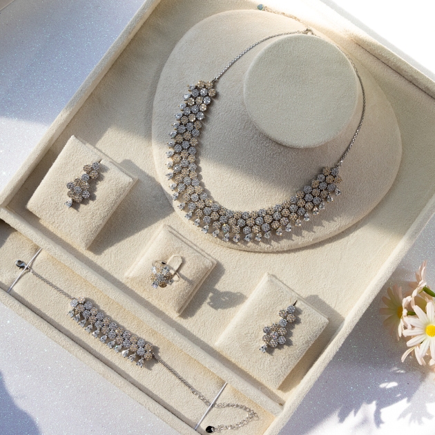 Alloy Gold Plated Bridal Set