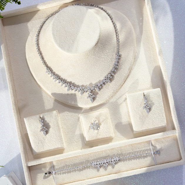 Alloy Gold Plated Bridal Set