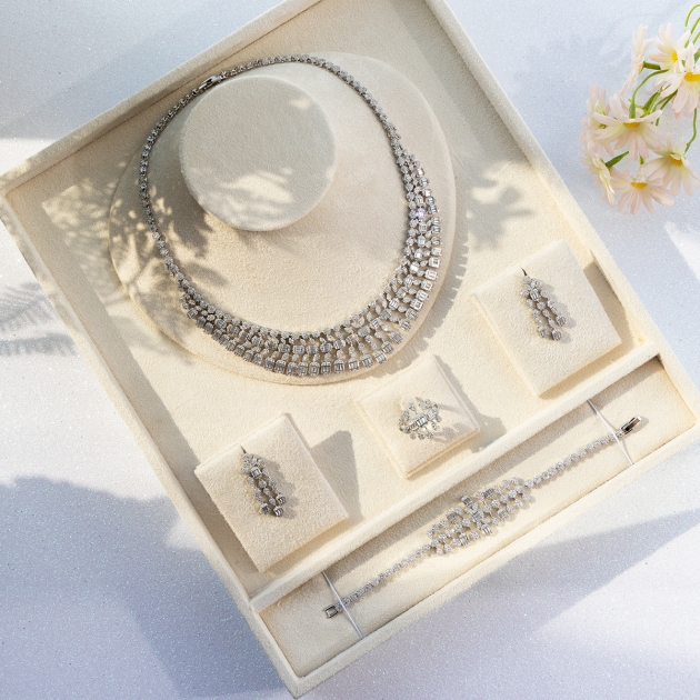 Alloy Gold Plated Bridal Set