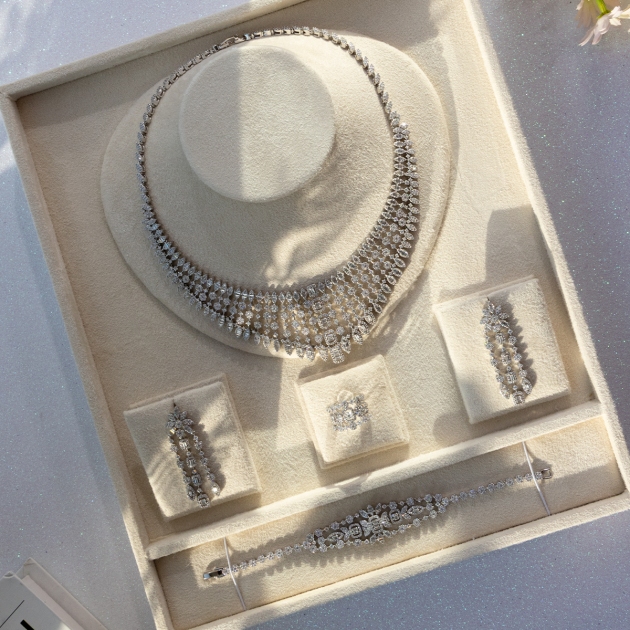 Alloy Gold Plated Bridal Set