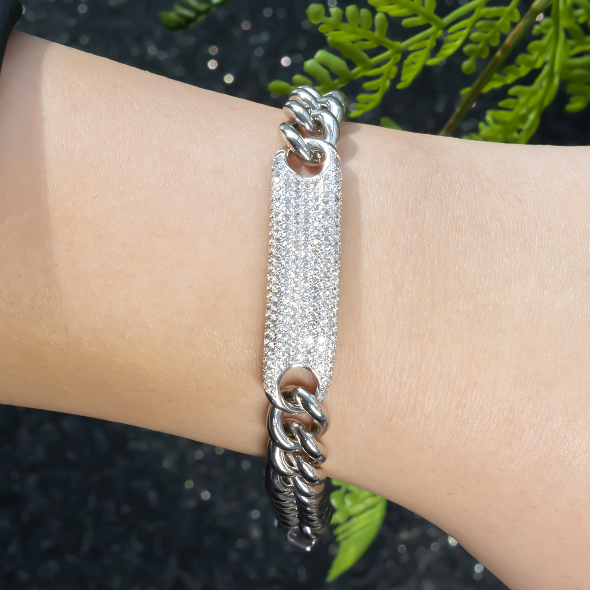 Alloy Gold Plated ID Chain Bracelet - Image 6