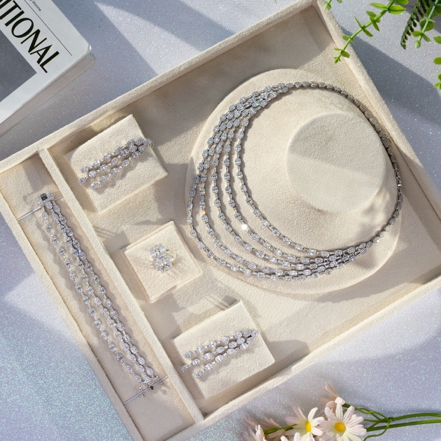 Alloy Gold Plated Bridal Set