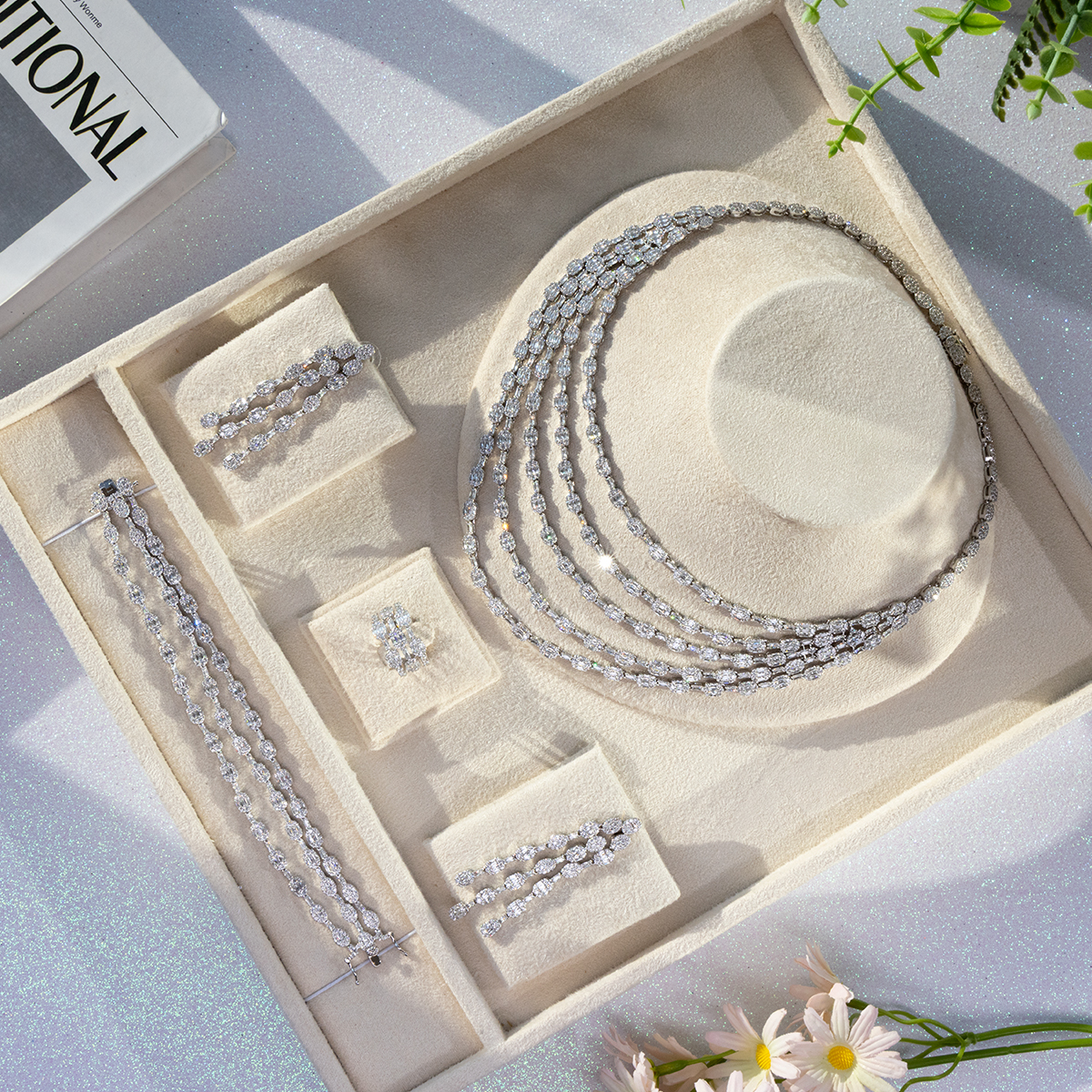 Alloy Gold Plated Bridal Set