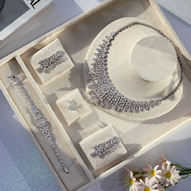 Alloy Gold Plated Bridal Set