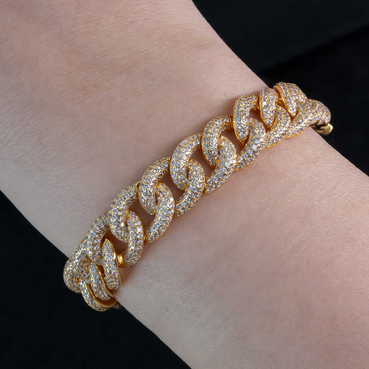 Alloy Gold Plated Cuban Link Bracelet - Image 6