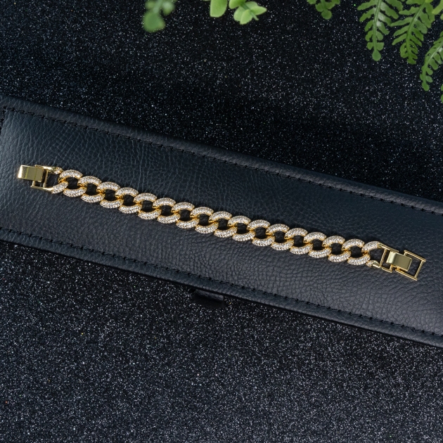 Alloy Gold Plated Link Bracelet