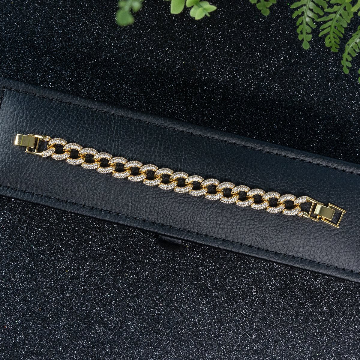 Alloy Gold Plated Link Bracelet