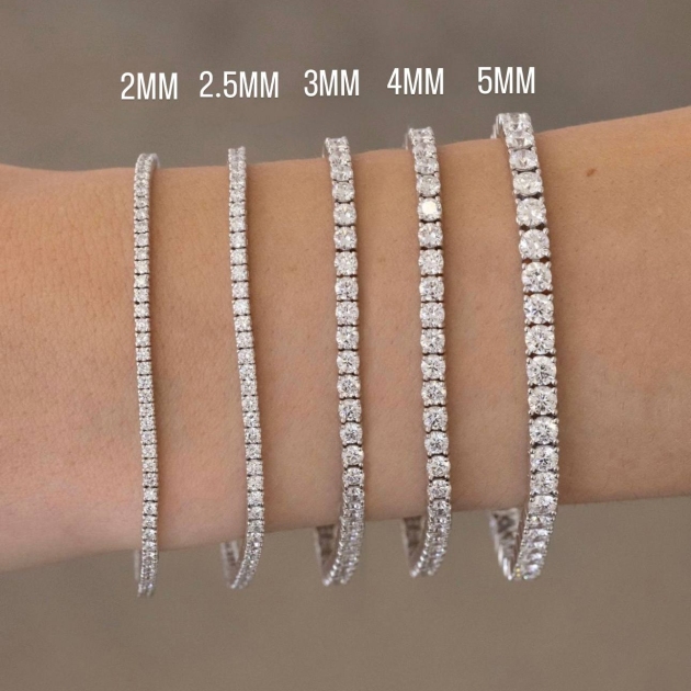 Unisex Silver Tennis Bracelet Diamondlite