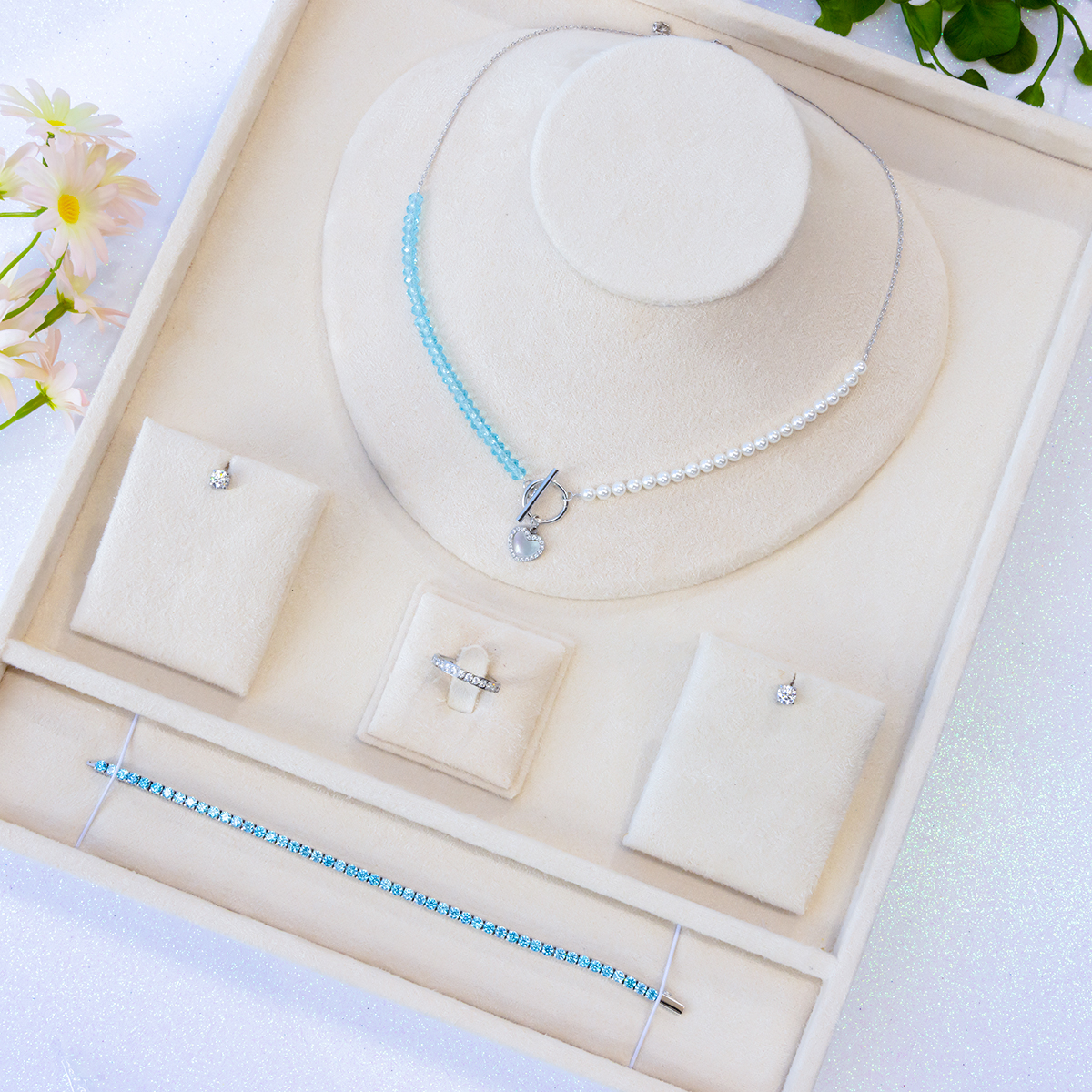 Women’s Stainless Steel Diamondlite set
