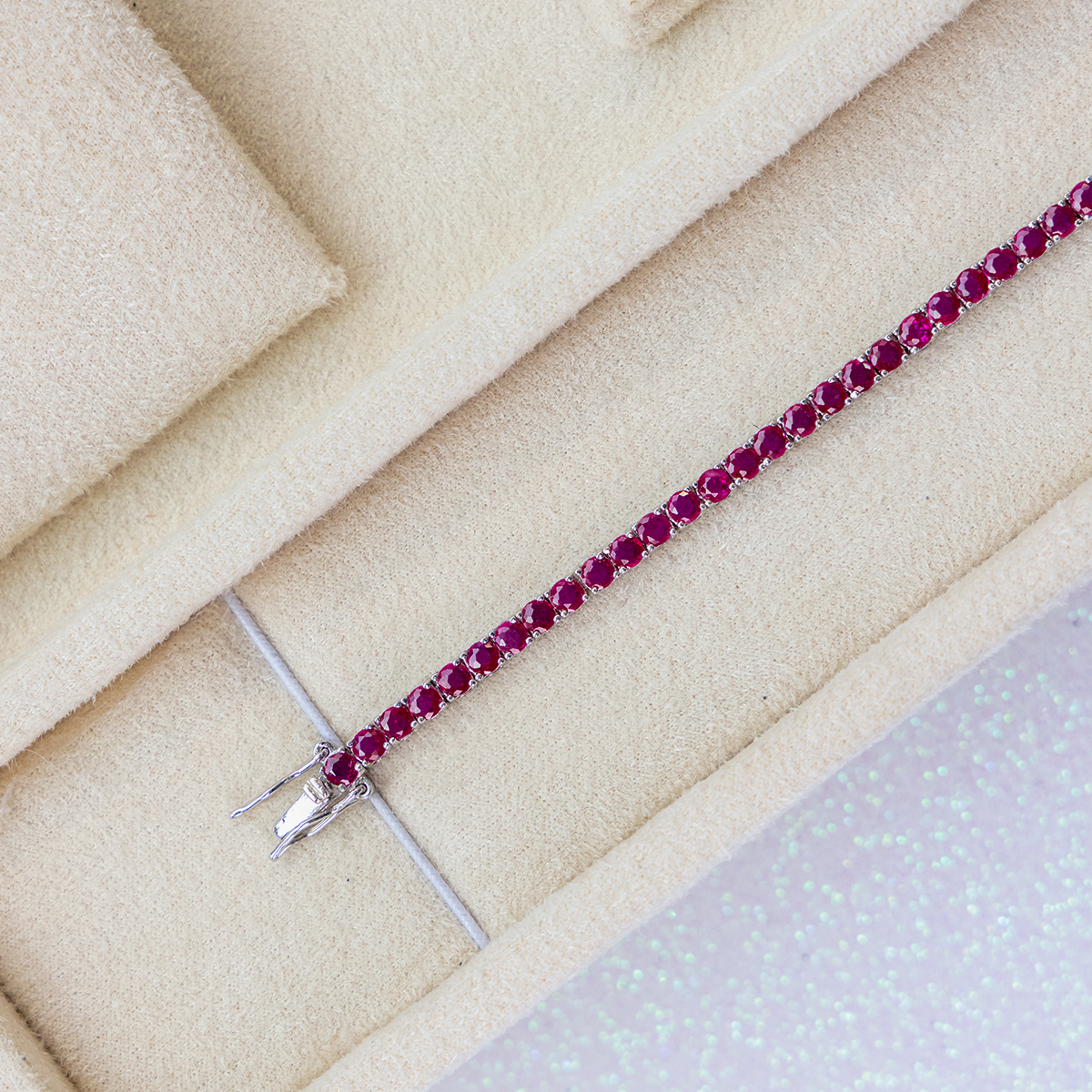 925 Sterling Silver Pink Diamondlite 3mm Set - Image 5